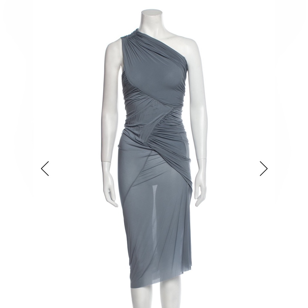 NWOT Rick Owens grey sheer dress size XS